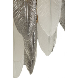 Lámpara de techo Leafy de vidrio y hierro multicolor Ø 60x40-87 cm 9xE14