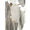 Lámpara de techo Leafy de vidrio y hierro multicolor Ø 60x40-87 cm 9xE14