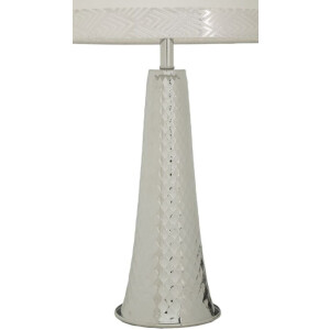 Lámpara de mesa Tower Mauro Ferretti plateada y...