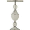 Lámpara de mesa Mauro Ferretti Kody plateada blanca Ø 30x54 cm E27