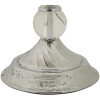 Lámpara de mesa Mauro Ferretti Kody plateada blanca Ø 30x54 cm E27