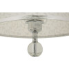 Lámpara de mesa Mauro Ferretti Kody plateada blanca Ø 30x54 cm E27