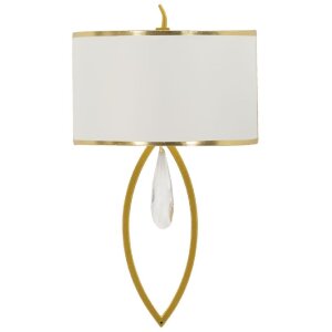 Aplique de pared Vienna dorado blanco 26x15x50 cm E14...