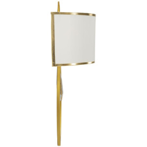 Aplique de pared Vienna dorado blanco 26x15x50 cm E14...
