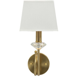 Aplique de pared Salzburg dorado blanco 18x24x40 cm E14