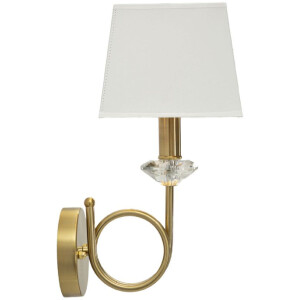Aplique de pared Salzburg dorado blanco 18x24x40 cm E14