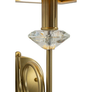 Aplique de pared Salzburg dorado blanco 18x24x40 cm E14