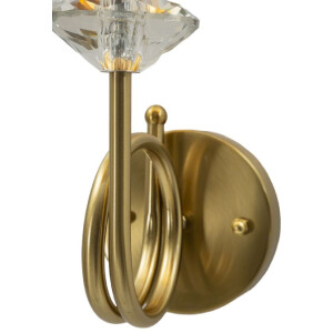 Aplique de pared Salzburg dorado blanco 18x24x40 cm E14