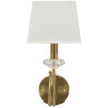 Aplique de pared Salzburg dorado blanco 18x24x40 cm E14