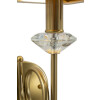 Aplique de pared Salzburg dorado blanco 18x24x40 cm E14