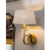 Aplique de pared Salzburg dorado blanco 18x24x40 cm E14
