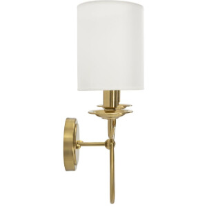 Aplique de pared Zagreb Mauro Ferretti Hierro Tela dorado...