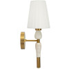Aplique de pared Budapest Mauro Ferretti 16x20x46 cm E14 dorado blanco