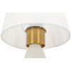 Aplique de pared Budapest Mauro Ferretti 16x20x46 cm E14 dorado blanco