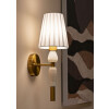 Aplique de pared Budapest Mauro Ferretti 16x20x46 cm E14 dorado blanco