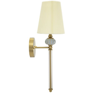 Aplique de pared Warsaw 17x22x57 cm E14 dorado blanco