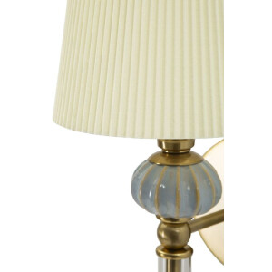 Aplique de pared Warsaw 17x22x57 cm E14 dorado blanco