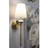Aplique de pared Warsaw 17x22x57 cm E14 dorado blanco