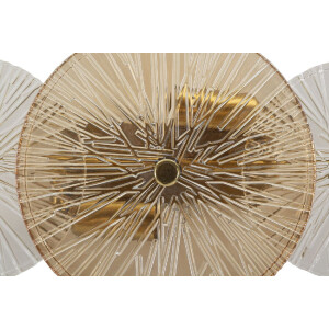 Aplique de pared Osaka Cristal Hierro 42x8x20 cm 2xE14 sin Bombillas