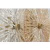Aplique de pared Osaka Cristal Hierro 42x8x20 cm 2xE14 sin Bombillas