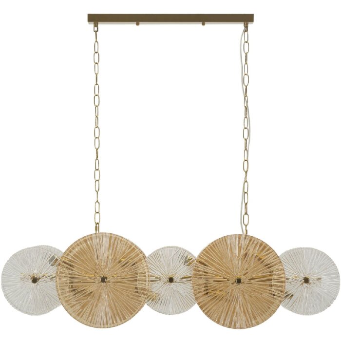 Lámpara de techo Osaka Mauro Ferretti 100x23x28-94 cm 8xE14 sin bombillas