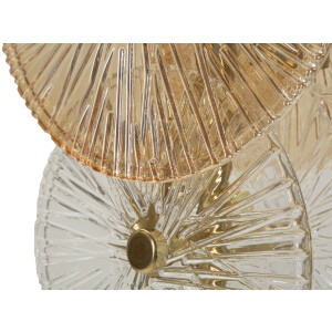 Lámpara de Mesa Osaka Mauro Ferretti Cristal Hierro 20x18x66 cm 3xE14 sin Bombillas