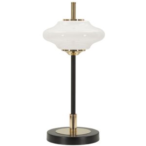 Lámpara de mesa Vintage de Cristal y Hierro Ø22x46 cm E14 sin Bombilla Mauro Ferretti