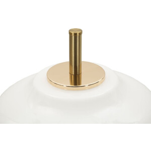 Lámpara de mesa Vintage de Cristal y Hierro Ø22x46 cm E14 sin Bombilla Mauro Ferretti