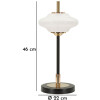 Lámpara de mesa Vintage de Cristal y Hierro Ø22x46 cm E14 sin Bombilla Mauro Ferretti