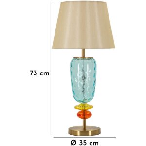 Lámpara de Mesa Colorful Mauro Ferretti Ø 35x73 cm E27 sin Bombilla