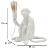 Lámpara de Mesa Affe Sentado Blanco 33x33x32 cm E27 sin Bombilla Mauro Ferretti