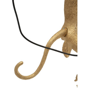 Aplique de pared Mono dorado Mauro Ferretti 32x32x64 cm E27 sin bombilla