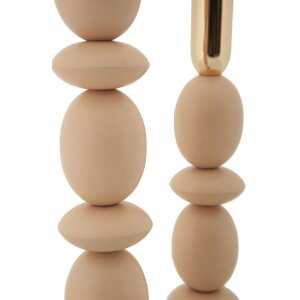 Mauro Ferretti Candelabro Shuttle rosa – Set de 2 Ø 10x25 cm y Ø 10x33,5 cm