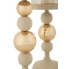 Mauro Ferretti Candelabro Glassy crema – Set de 2 Ø 10x32 cm y Ø 10x36 cm