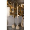 Mauro Ferretti Candelabro Slimmy crema – Set de 2 Ø 8x26 cm y Ø 8x37 cm