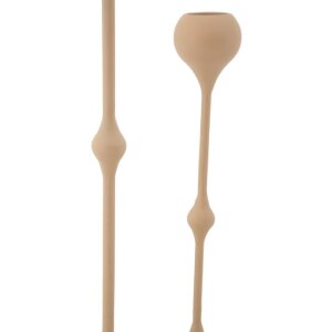 Mauro Ferretti Candelabro Slimmy rosa – Set de 2 Ø 8x26 cm y Ø 8x37 cm