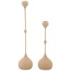 Mauro Ferretti Candelabro Slimmy rosa – Set de 2 Ø 8x26 cm y Ø 8x37 cm