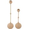 Mauro Ferretti Candelabro Slimmy rosa – Set de 2 Ø 8x26 cm y Ø 8x37 cm