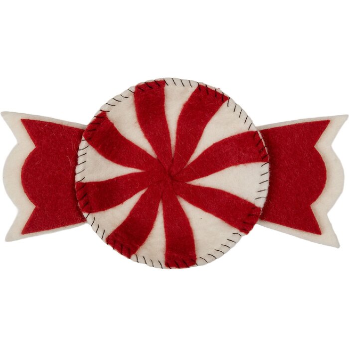 Clayre & Eef 66289 Cuenco de Fieltro Bonbon 30x18x3 cm