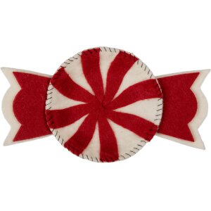 Clayre & Eef 66289 Cuenco de Fieltro Bonbon 30x18x3 cm