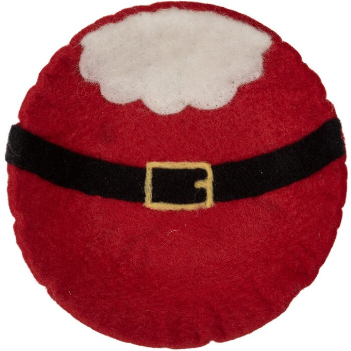 Clayre & Eef 66291 Cuenco de Fieltro Papá Noel 18x4 cm