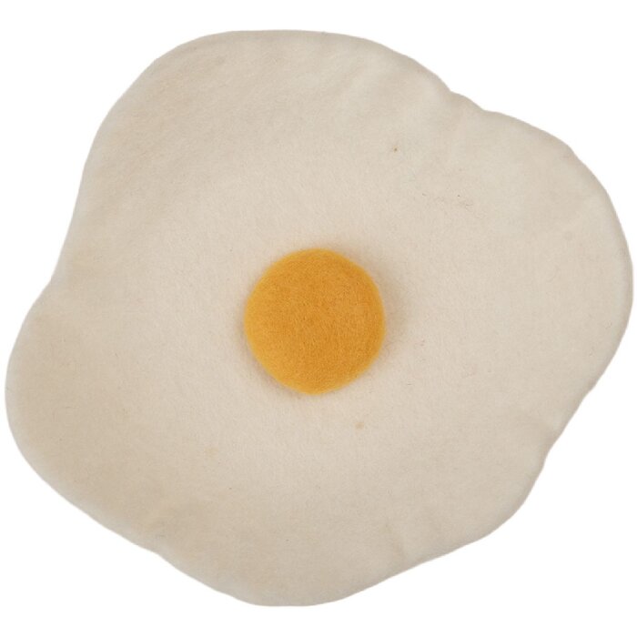 Clayre & Eef 66292 Bandeja de Fieltro Huevo Frito Ø 18x3 cm