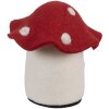 Casa de Fieltro Clayre & Eef 66293 20x20x18 cm Blanco-Rojo