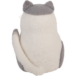 Gato de fieltro Clayre & Eef 66294 14x14x20 cm