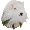 Clayre & Eef 66295 Gancho de Pared Perro de Fieltro 11x15x14 cm Blanco y Marrón