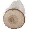 Clayre & Eef 66295 Gancho de Pared Perro de Fieltro 11x15x14 cm Blanco y Marrón