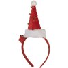 Clayre & Eef 66351 Diadema con Gorro de Navidad con LED 12x7x27 cm