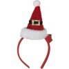 Diadema con gorro de Papá Noel con LED Clayre & Eef 66352 12x7x27 cm