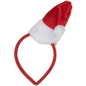 Diadema con gorro de Navidad Clayre & Eef 66354 12x6x22 cm