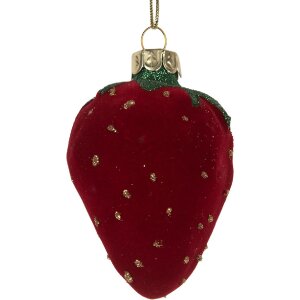 Adorno navideño Clayre & Eef 6GL5250 6x5x8 cm Rojo y Verde